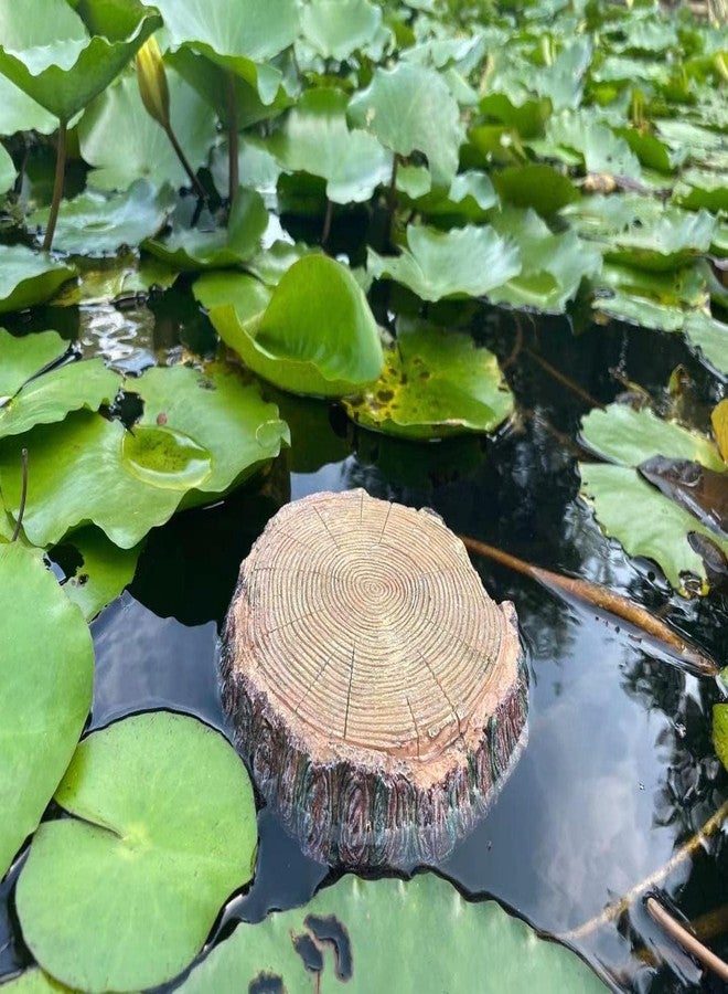 AQUA KT Aquatic Turtle Round Floating Dock Tortoise Bearded Dragon Basking Platform with Suction Cup for Reptile Aquatic Aquarium Decoration - Image 4